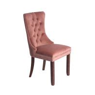 Antoinette Taupe Dining Chair - Black Legs - Back Ring – my furniture