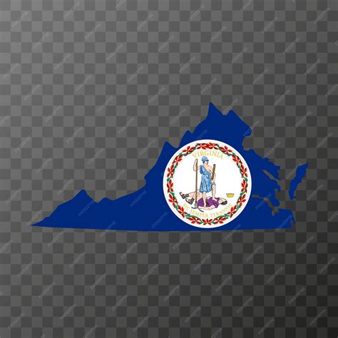 Virginia state flag vector illustration | Premium Vector