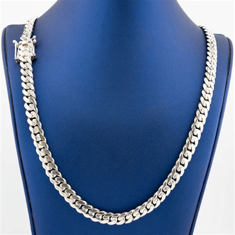 8mm silver chain hot sale