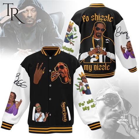 Snoop Dogg Fo' Shizzle My Nizzle Baseball Jacket - Torunstyle