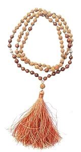 Apnisanskriti 5 Mukhi Rudraksha Mala Men/Women Wearing (6Mm, Medium ...