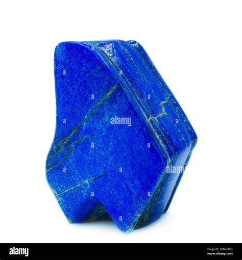 decorative polished blue mineral gem stone Lapis Lazuli (lazurite ...