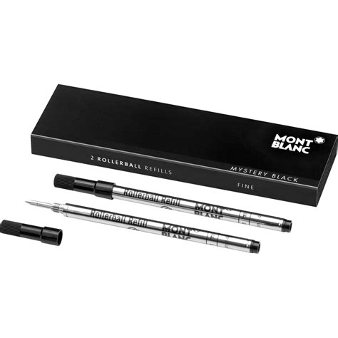 Mont Blanc Rollerball Refill, Fine, 2X1, Mystery Black (105162) – Fetch ...