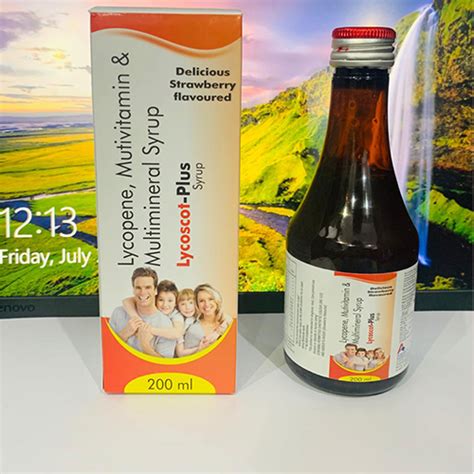 Lycoscot Plus - Lycopene, Multivitamin & Multimineral Syrup - Adenscot ...