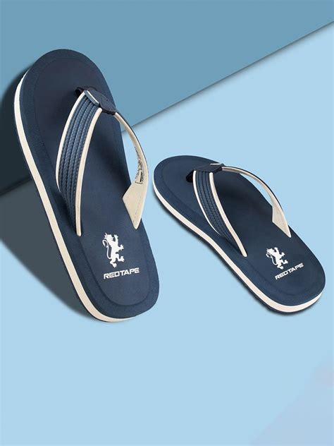 Red Tape Men Fabric Flexible Thong Flip-Flops - Price History
