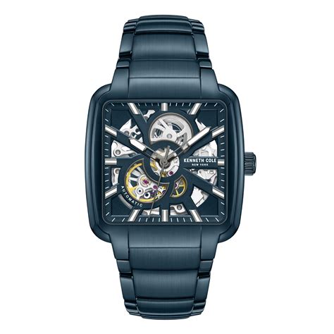 Kenneth Cole Automatic Blue Dial Blue Stainless Steel Strap Watch for ...