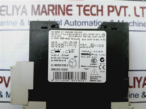 Siemens Sirius 3Rn1010-1Cg00 Thermistor Protection Relay – Aeliya ...