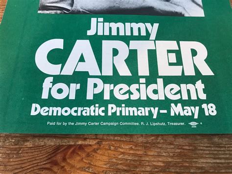 Original JIMMY CARTER Campaign Flyer / Brochure - 1976 Democratic ...