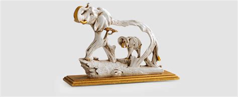 ExclusiveLane Modern 'Elephant with A Calf' Decorative Showpieces ...