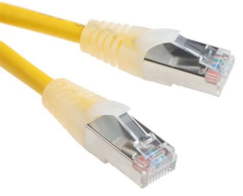 RS PRO | RS PRO, 2m Cat5e, Yellow RJ45 to Male RJ45 Male, F/UTP ...