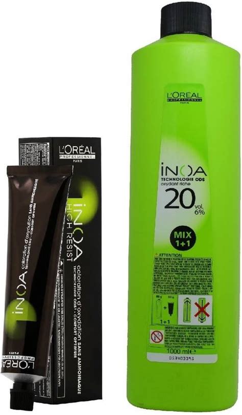 L'Oréal Paris INOA Ammonia Free Permanent Colour 3 Dark Brown(1tube ...