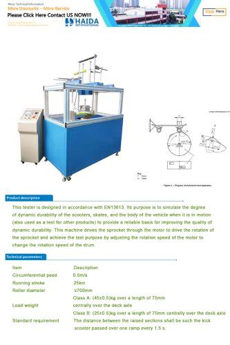 SCOOTER ENDURANCE TEST MACHINE - HAIDA EQUIPMENT CO., LTD - PDF ...