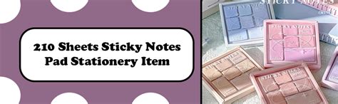 WISHKEY Colorful Sticky Notes, 210 Sheets Sticky Notes, Sticky Pad for ...