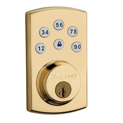 Buy Powerbolt2 Polished Brass Single Cylinder Keypad Electronic ...