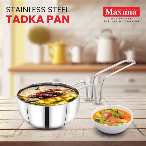 Stainless Steel Tadka Pan | Maxima Tadka Pan | Maxima Kitchenware