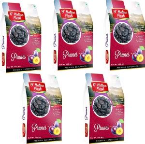 D NATURE FRESH Dried Pitted Prunes 1kg ( Pack of 5- 200g Each) Prunes ...