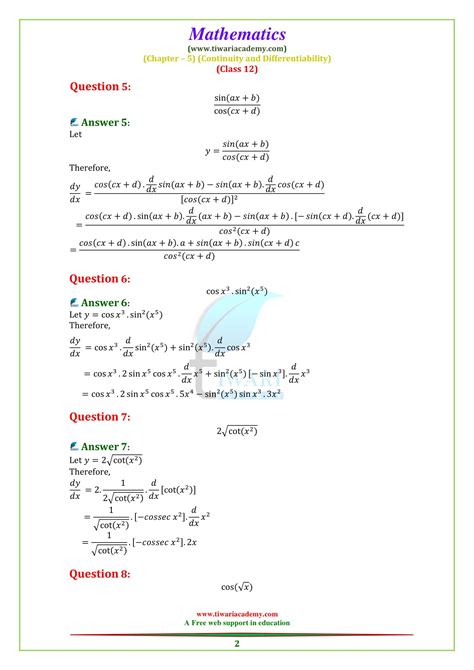 Image result for Exercise 5.2 Class 12