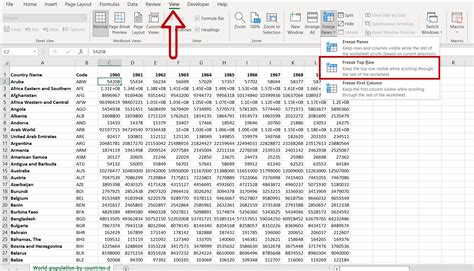 How Do You Lock a Header Row in Excel 的图像结果
