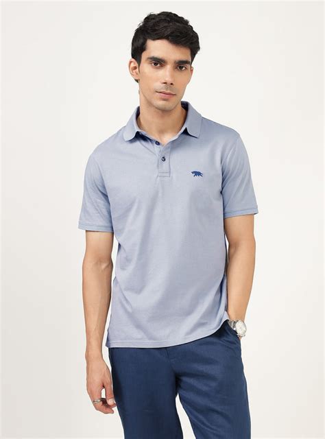 Andamen Lilac Grey Cotton Polo