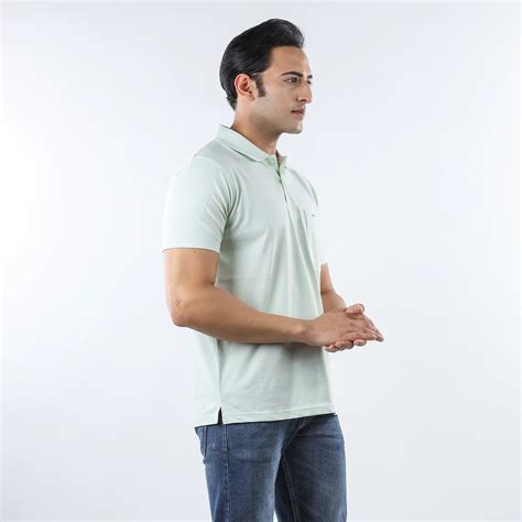 Mint Green Matt Finish Pocket Polo T-Shirt – Deer Club