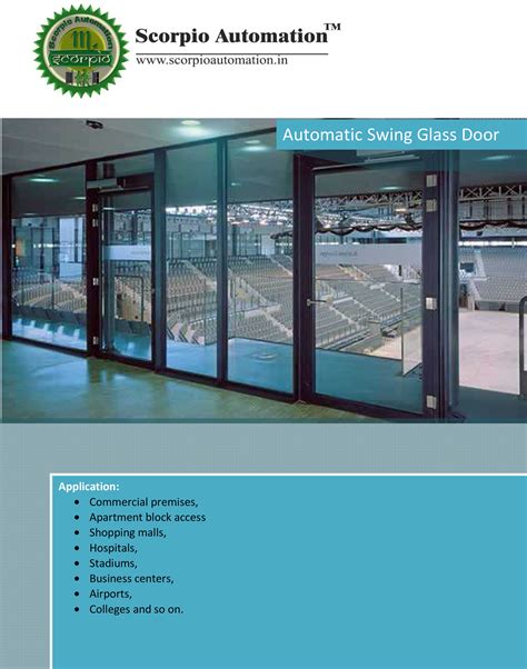 auto swing doors - Scorpio Automation