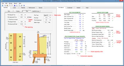 Image result for Counterfort Retaining Wall Design Example Excel