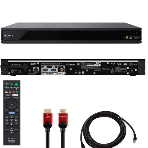 Sony UBP-X800M2 4K Ultra HD Blu-ray Player with HDR with 2- 6ft. High ...