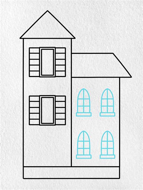 How to Draw a Victorian House - HelloArtsy