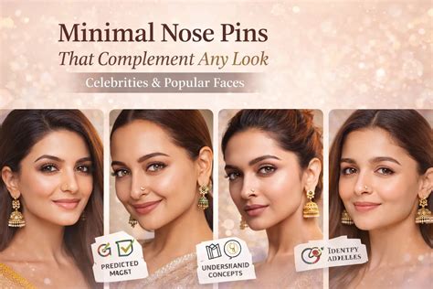 Minimal Nose Pins That Complement Any Look | Celebrity Style Guide – Yuvora