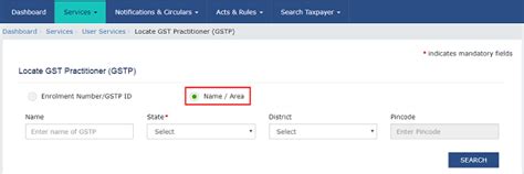 How to Locate / Search GST Practitioners on GST Portal