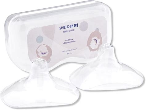 Next 9 Months Nipple Shields – Nipple Shields for Nursing with Carry Case – BPA-Free Silicone ...