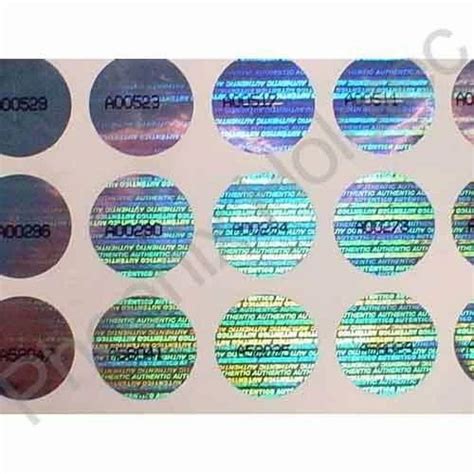Holograms - Hologram With Inkjet Numbering Manufacturer from Bengaluru