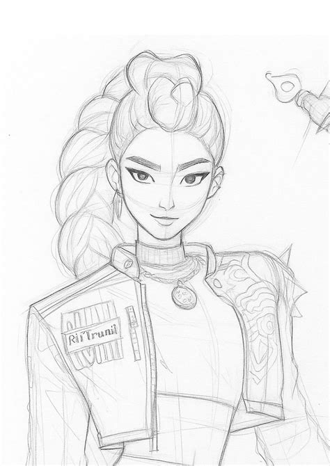 How to Draw Rumi from KPop Demon Hunters: Creating Rumi Drawing in 2025 | Drawing tutorial, Cute ...