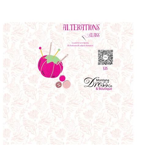 Alterations Class, Montana Dress Co, Billings, 7 November 2024 | AllEvents