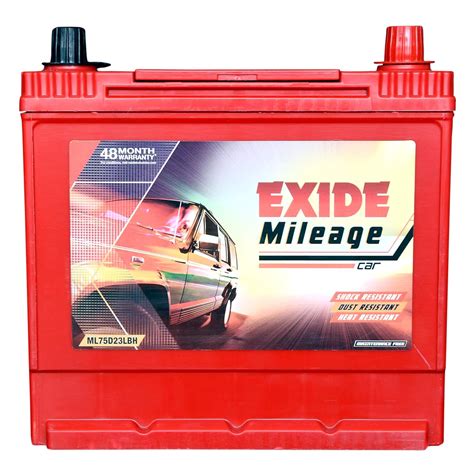 Exide Battery M 75 D23 L (Red) : Amazon.in: Car & Motorbike