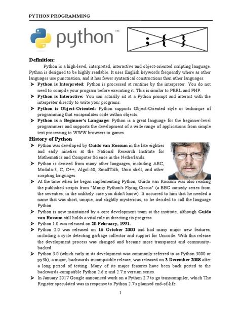 Image result for Python Programming Language Definition