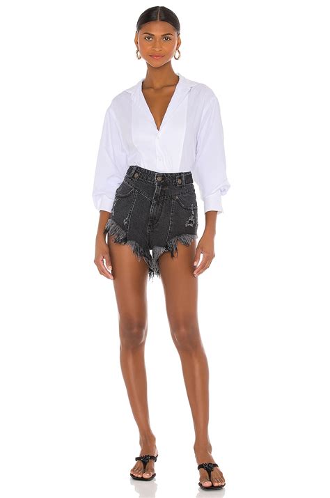 retrofete Tessa Shorts in Onyx | REVOLVE
