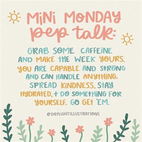elizabeth 💛 on Instagram: "happy monday!! I wrote this mini pep talk ...