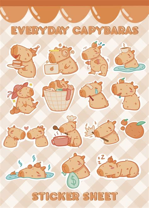 Image result for Tutorial for Stickers Capybara House