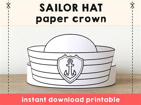 Image result for Paper Sailor Hat Tutorial
