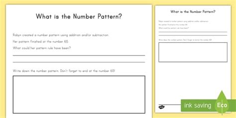 Image result for Number Pattern Rule Worksheet
