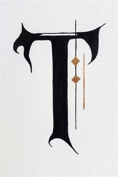 Cool Letter T Font