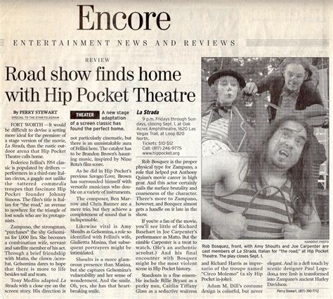 Hip Pocket Theatre — Don Young Felliniana Archive