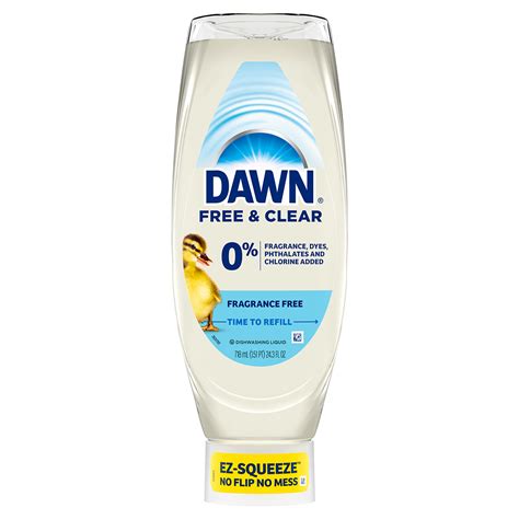 Dawn Free & Clear EZ-Squeeze Dish Soap, Unscented | Dawn Dish Soap