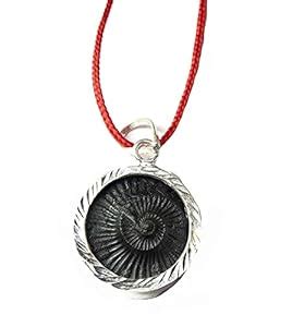 RUDRA BLESSING CENTER Shaligram White Metal Silver Pendant/Locket From ...