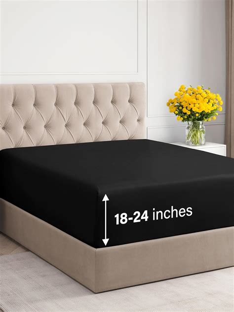 Extra Deep Pocket Fitted Sheet - Single Fitted Sheet Only - Extra Deep ...