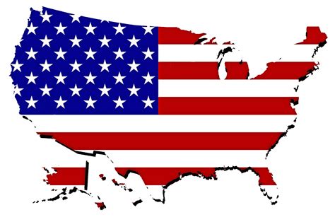 United States Map With Flag Free Stock Photo - Public Domain Pictures