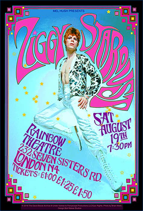 David Bowie - Ziggy Stardust - Concert Poster - Athena Posters