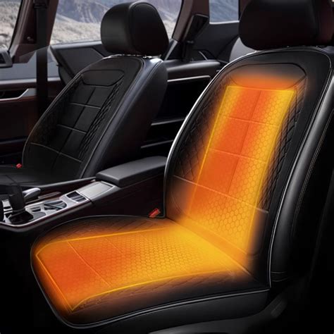 12V Velvet Heated Car Seat Cushion Comfortable Heated Seat Cover for Cars Trucks SUV Van,12/24V ...