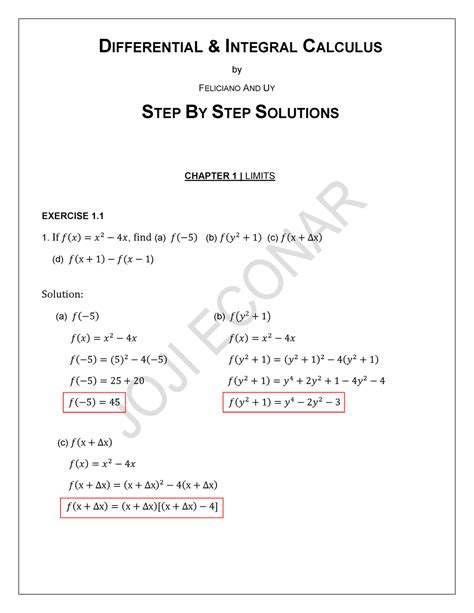 Differential Calculus Problems 的图像结果